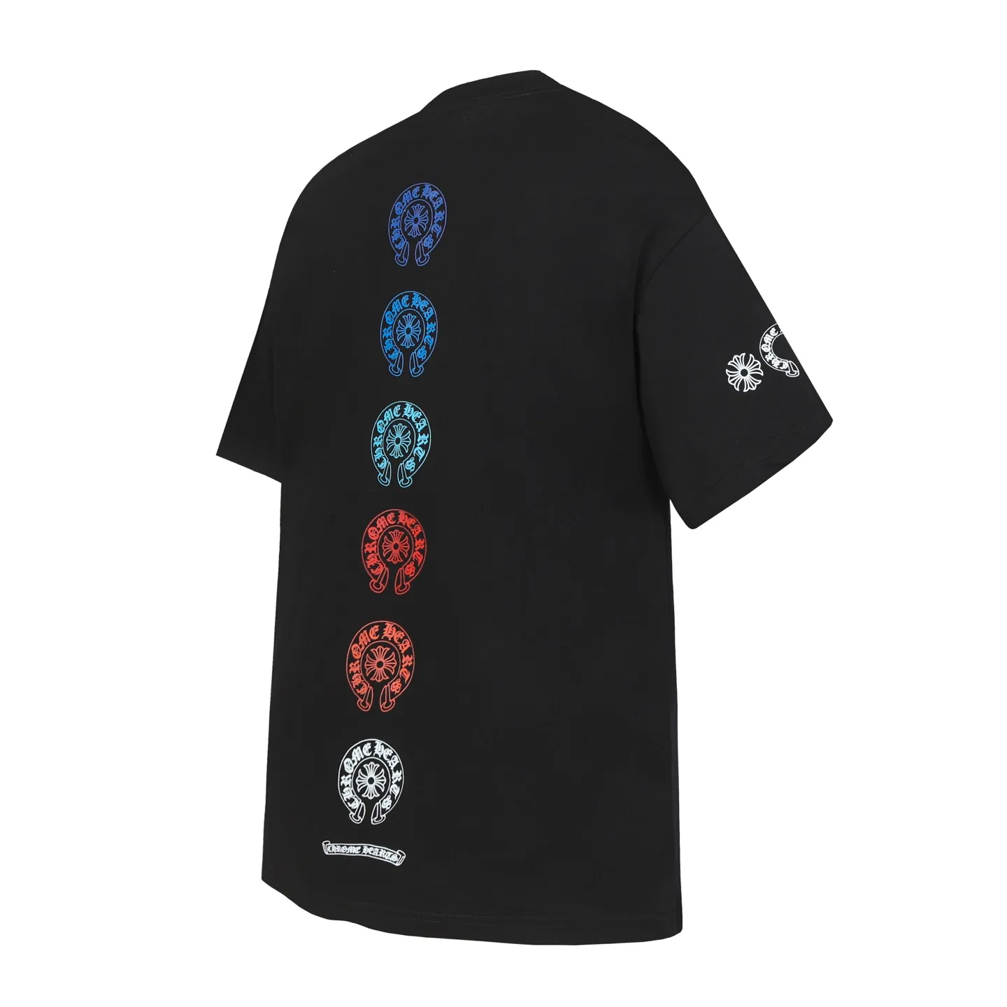 P160 Chrome Hearts CH Chrome Hearts Colorful Horseshoe Sanskrit Letter Printed Short Sleeve T-shirt Uses direct injection imported machine printing Hardware and accessories are milled and customized Correct configuration Black 2025 Chrome Hearts authentic packaging 260 grams of custom-dyed double yarn cotton Large version Loose and stylish Differentiated from low version slim and long version The upper body stretches the hips 100% commitment: top quality Not fast food The highest version on the market Top quality - different from the ordinary versions on the market If you care about quality, you should also respect the price. Absolutely 0 after-sales service and 0 return rate so far. It’s hard not to love the style - 260g double yarn cotton custom dyed fabric - Correct high-density main mark, washed tag, hand-sewn